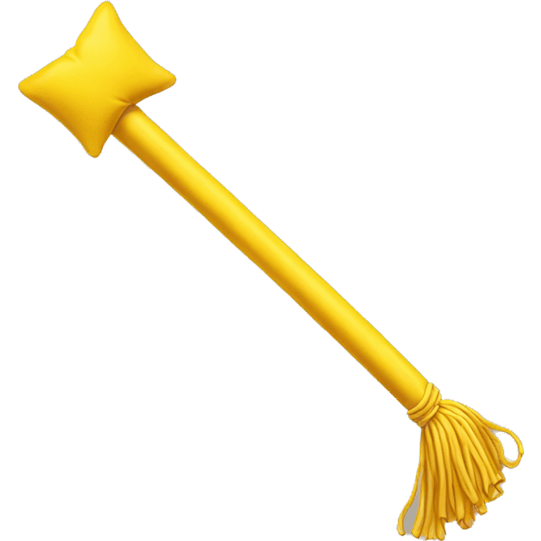 Long yellow rod with yellow sack attached emoji