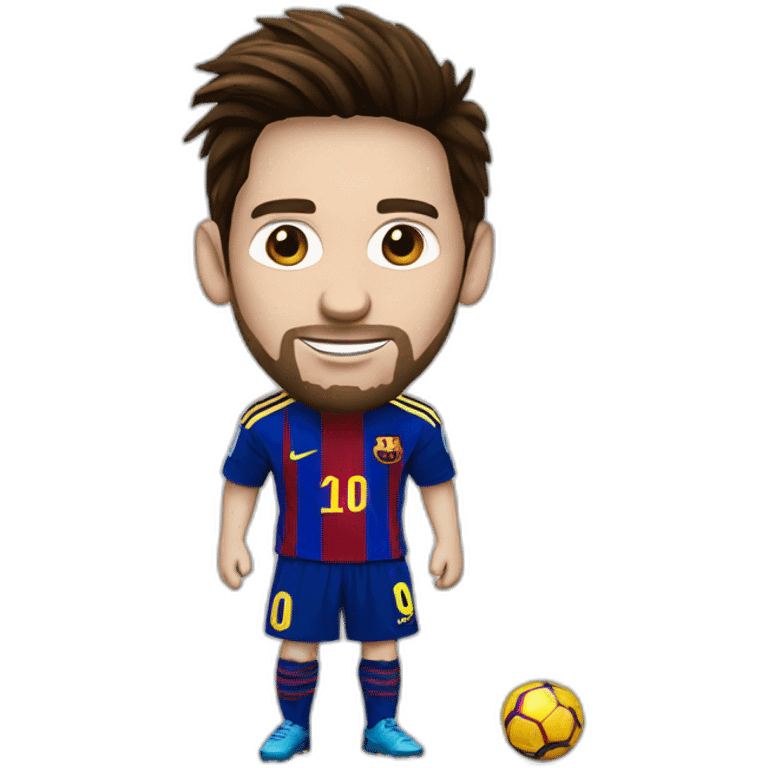 messi with ballon d'or emoji