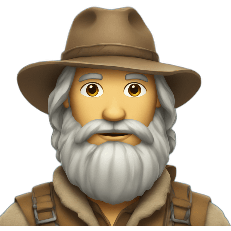 Mountain man emoji