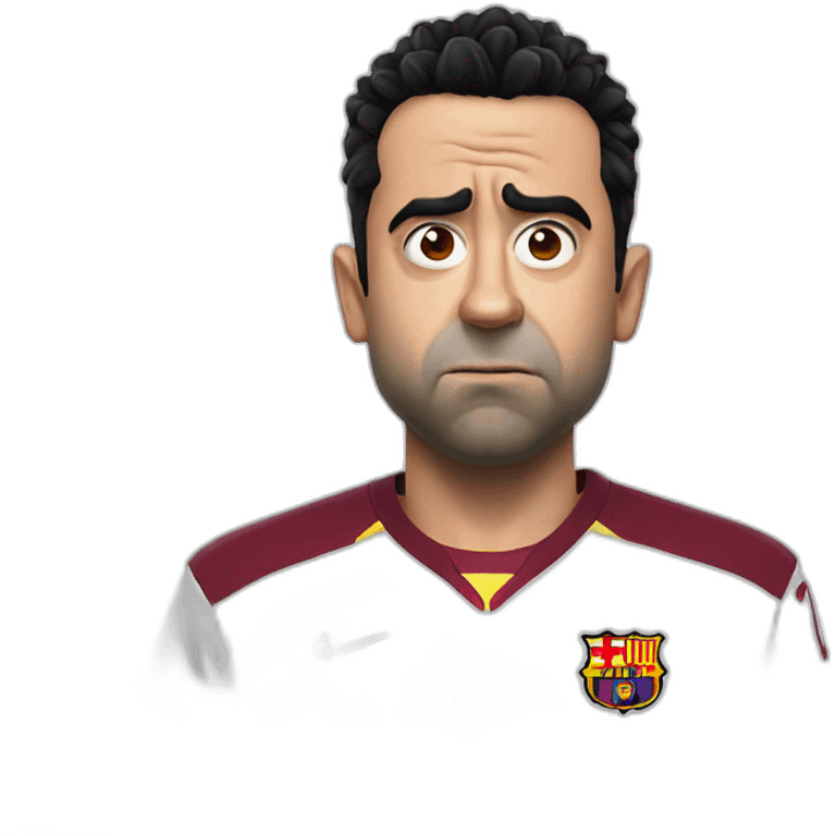 Xavi Hernandez not happy emoji