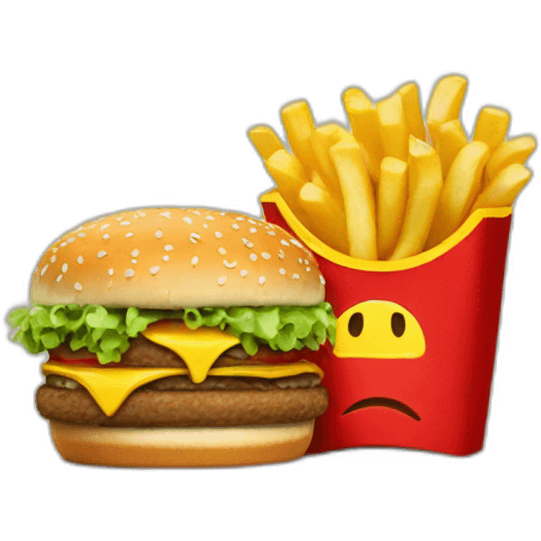 big mac and fries emoji