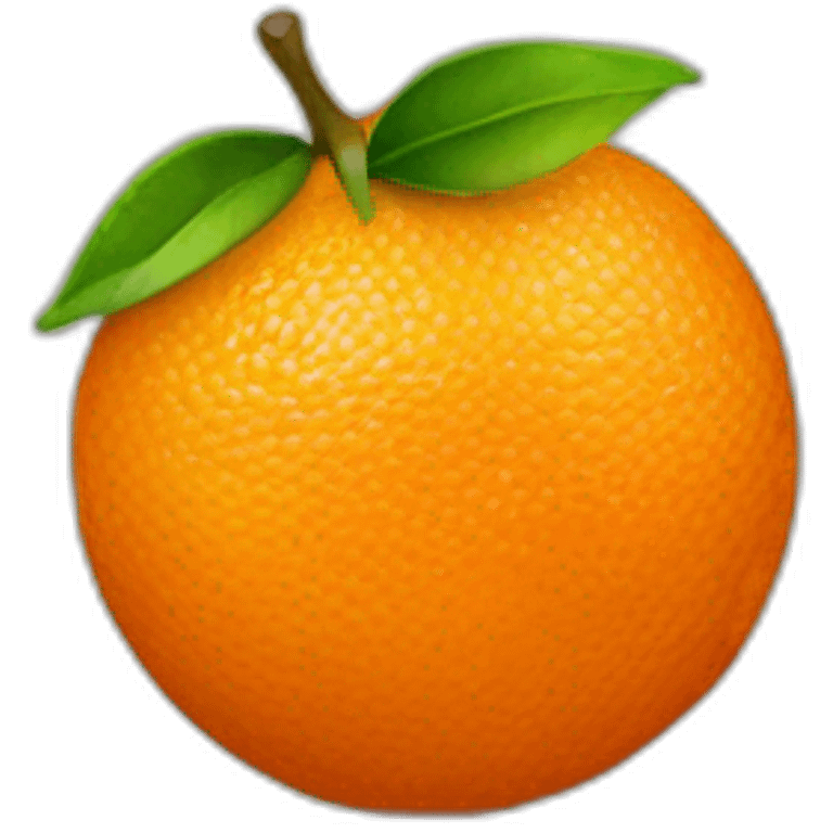 single orange fruit emoji