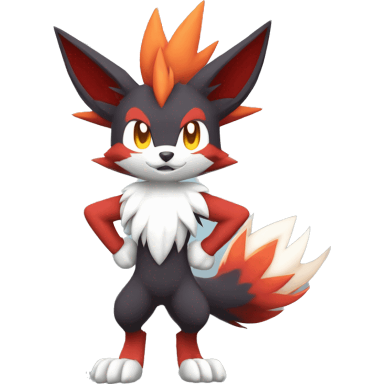  Braixen-Incineroar-Zoroark-Fakemon Full body emoji