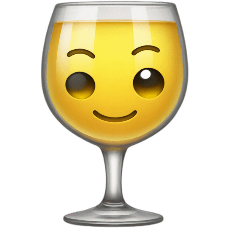 wine glass smiley emoji