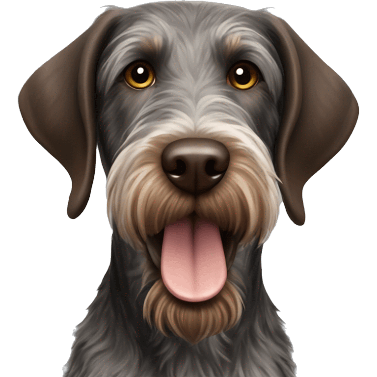 German wirehaired pointer  emoji