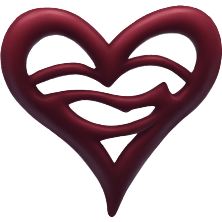 dark red heart emoji