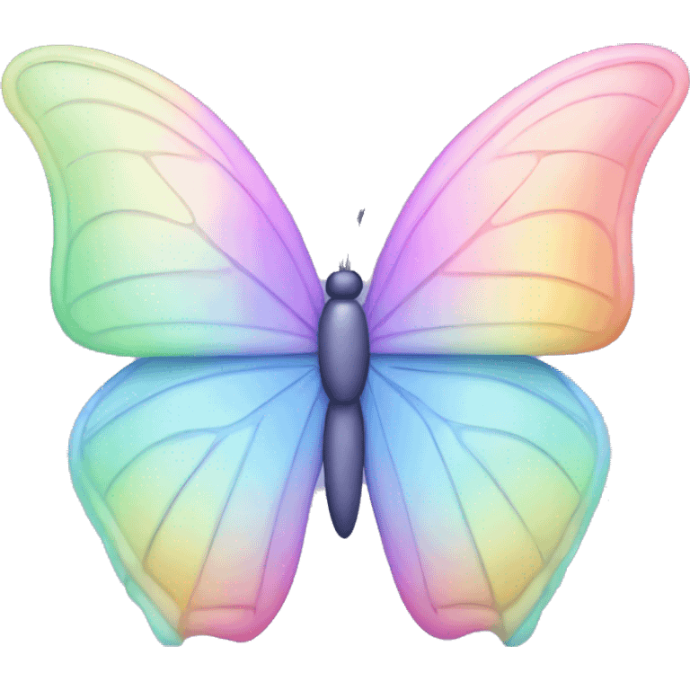 pastel rainbow butterfly  emoji