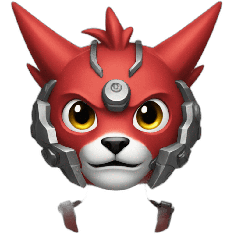 red digimon emoji