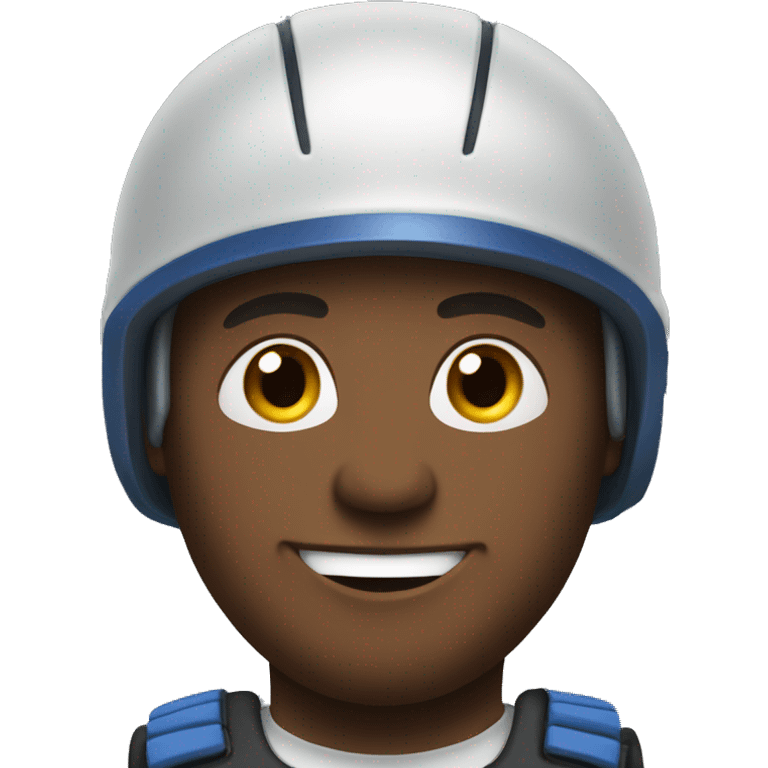 a men with full gadgets of sport emoji