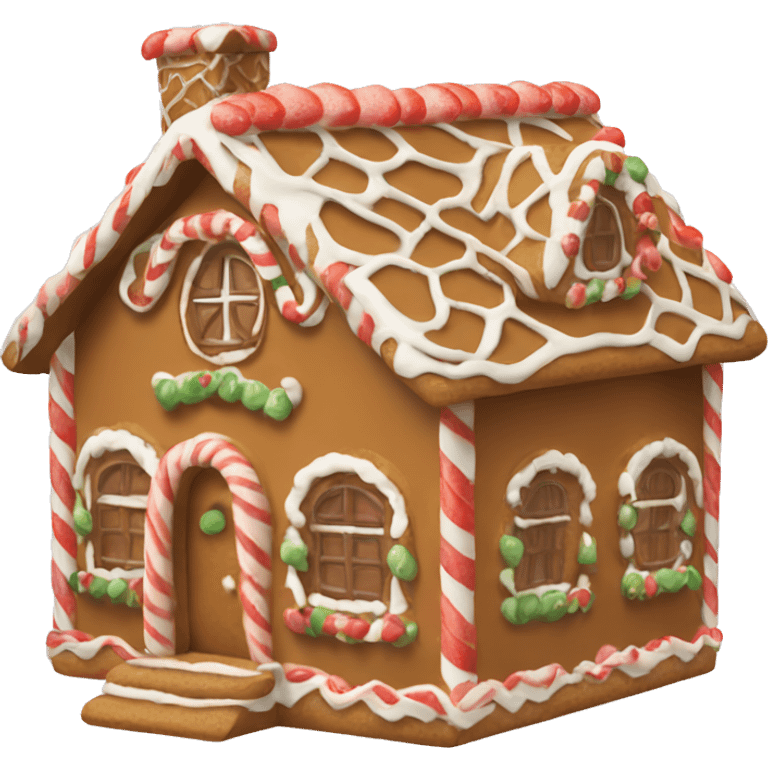 Gingerbread house emoji