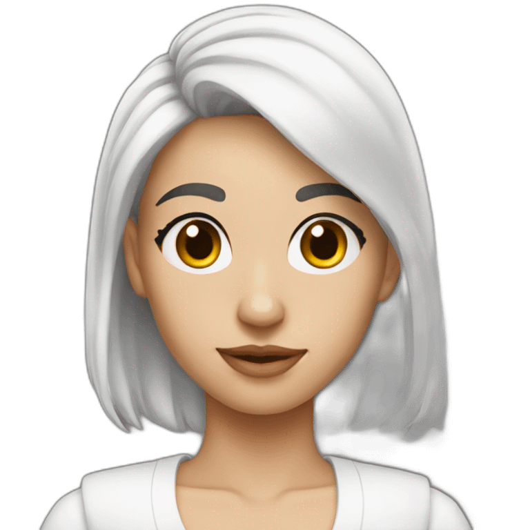 white feminine drake  emoji