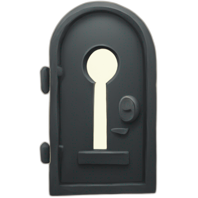 Mysterious keyhole emoji