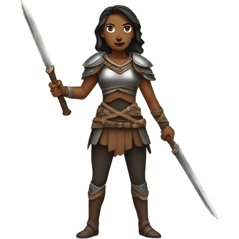 Woman warrior  emoji