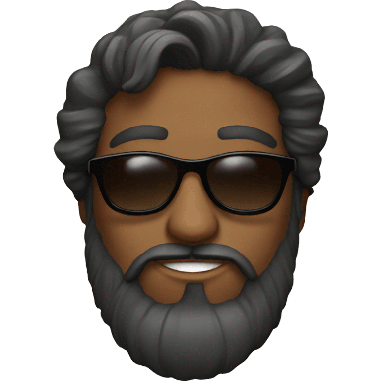 bearded guy in sunglasses portrait emoji