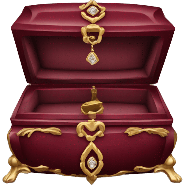 Regency jewelry box maroon color  emoji