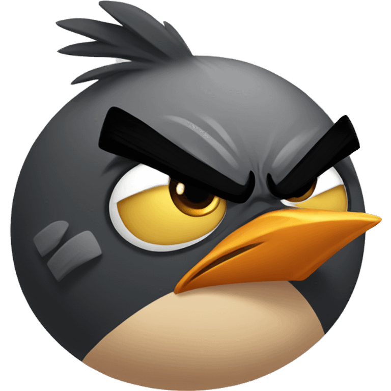 Angry bird emoji