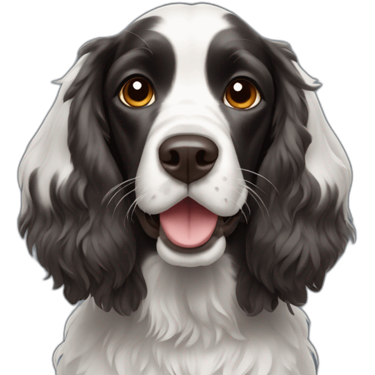 black springer spaniel dog emoji