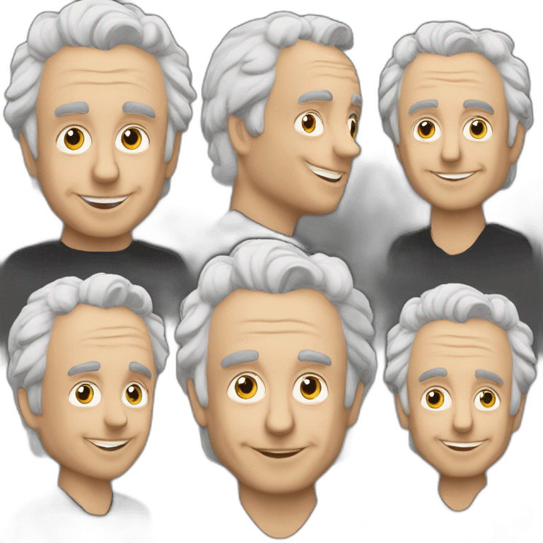 Michel Sardou tenant un micro emoji