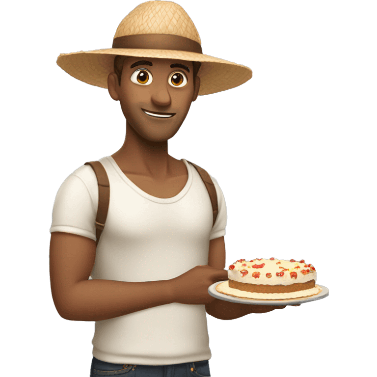 Tarta de coco emoji