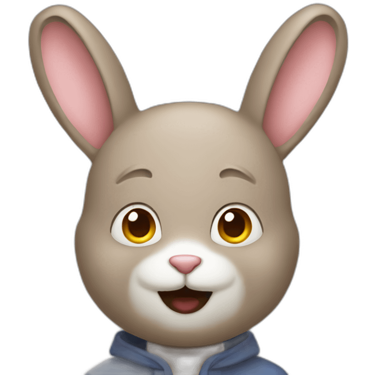 rabbit person emoji emoji