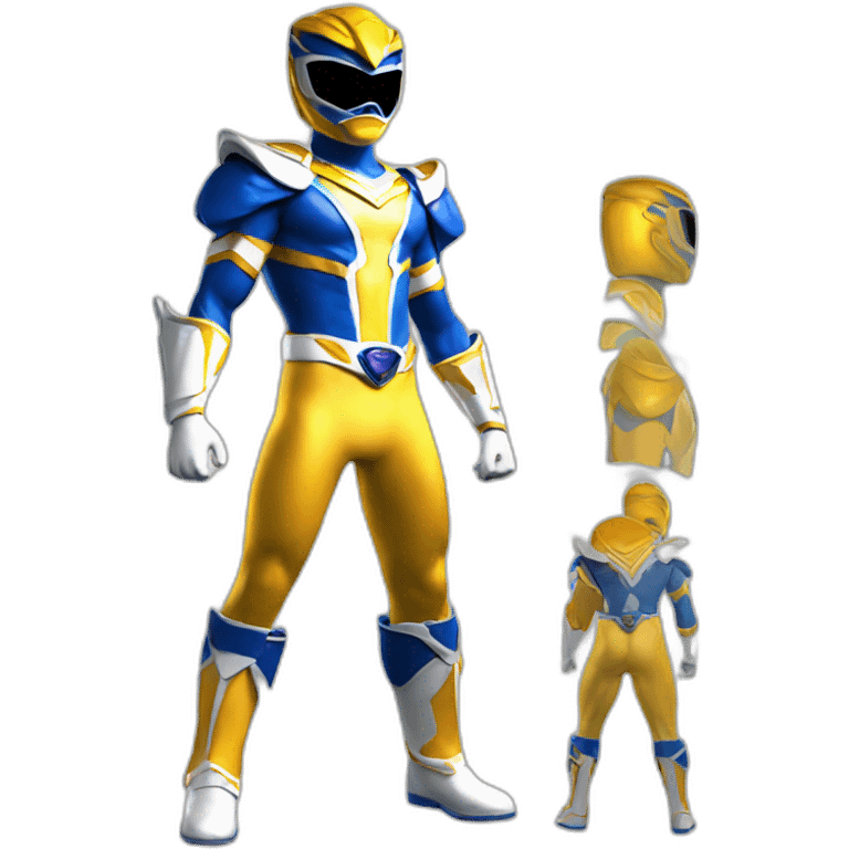 thunder Power ranger full body emoji