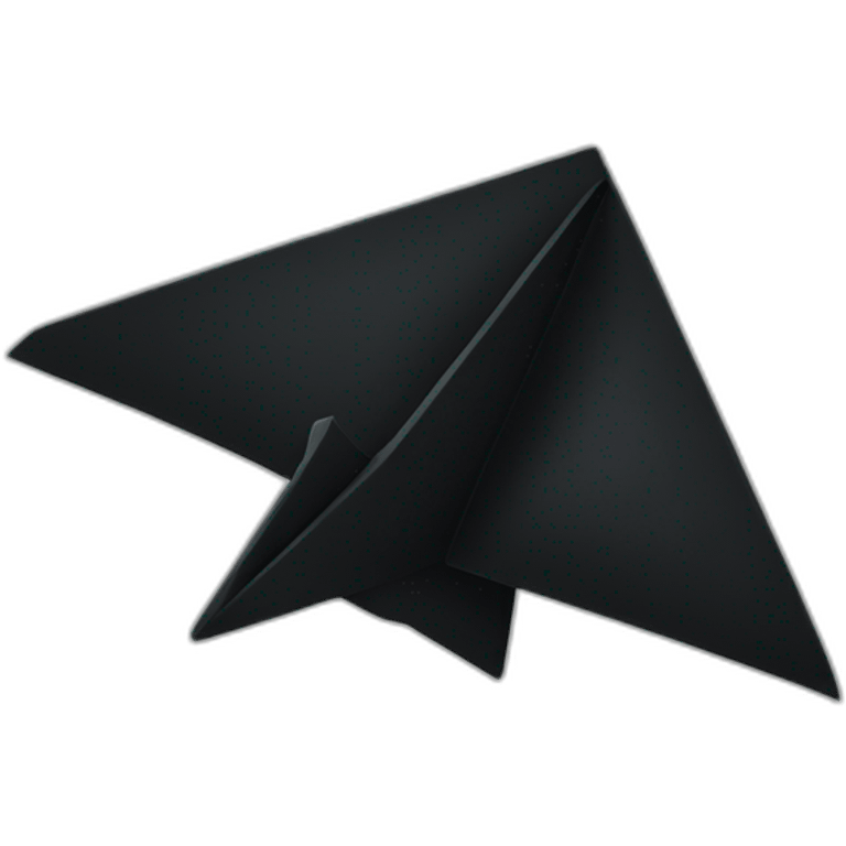 black Paper plane emoji