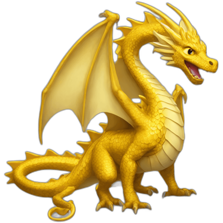 dragón dorado emoji