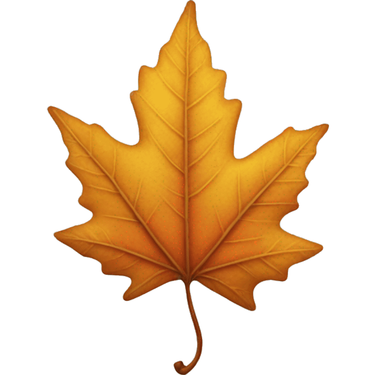 A fall leaf emoji