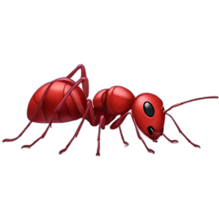 Ant red and pink emoji