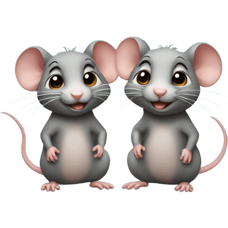 Rats as twins  emoji