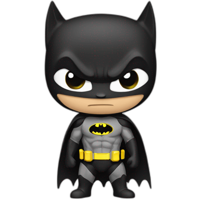 Batmans qui mange un chat emoji