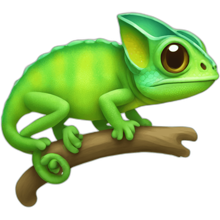 cute chameleon emoji