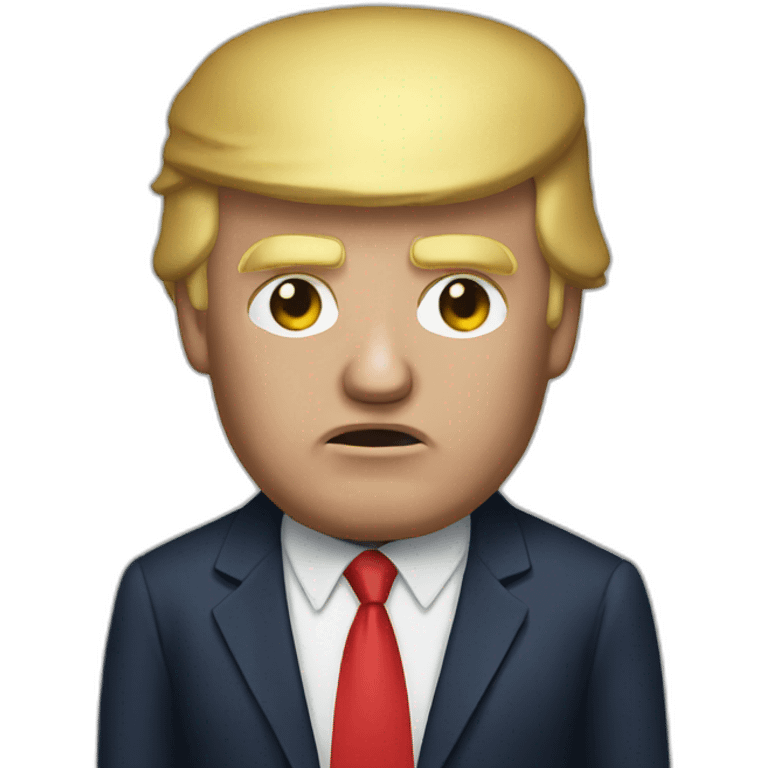 Donald Trump dort emoji