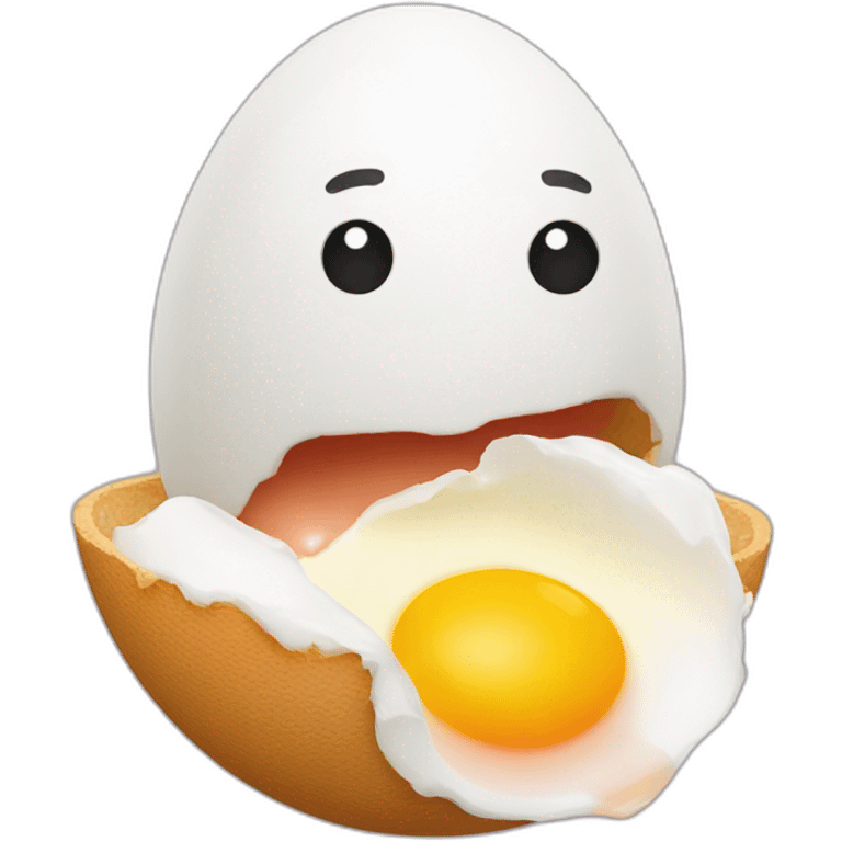 Egg eating egg eating egg emoji