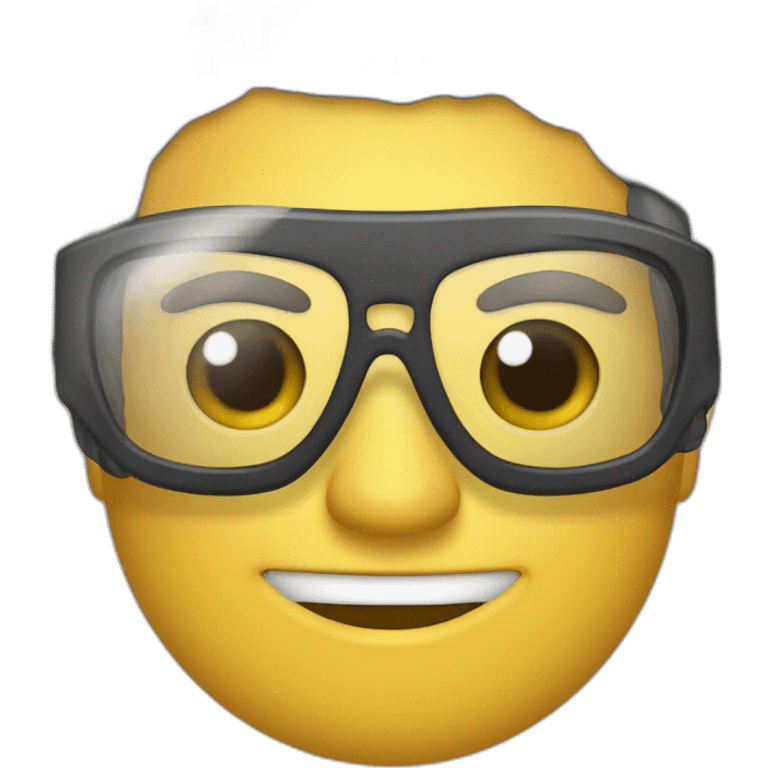 Lelis Vercellesi con gafas de aumento emoji