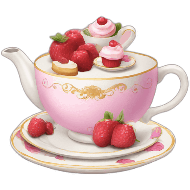 high tea party emoji