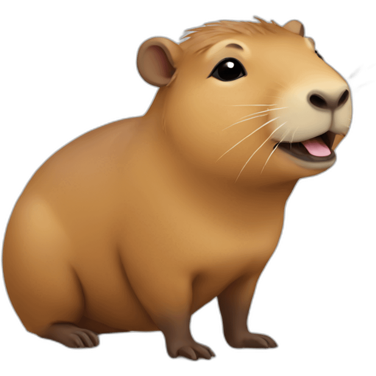 Capybara happy emoji