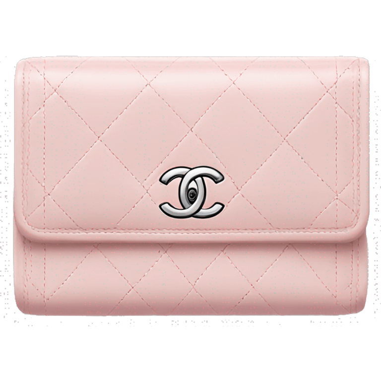 Pastel pink Chanel wallet emoji