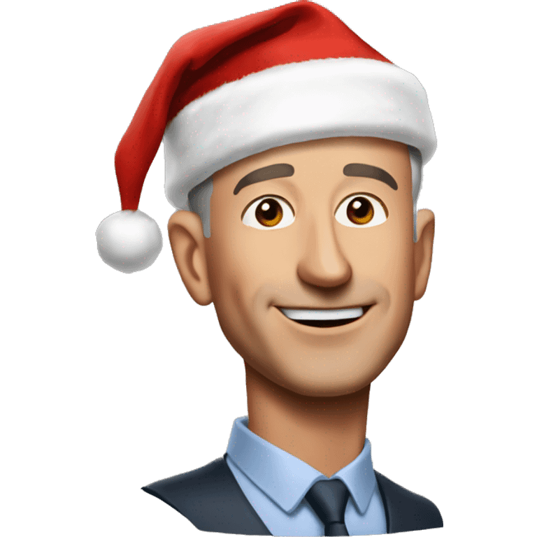 jeff bezos with santa hat emoji