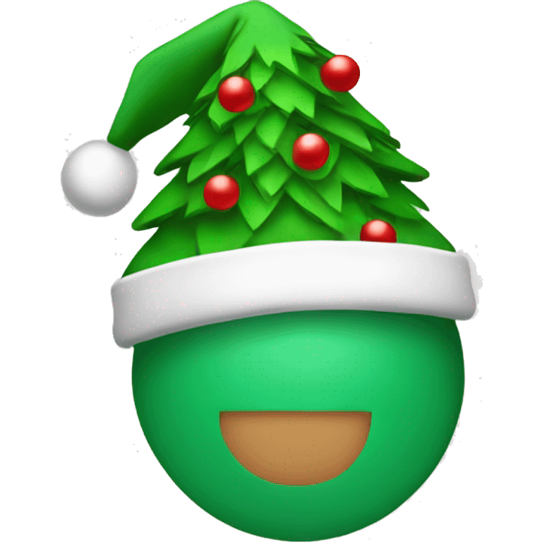 Christmas tree hat emoji