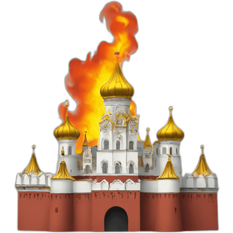 moscow kremlin on fire emoji