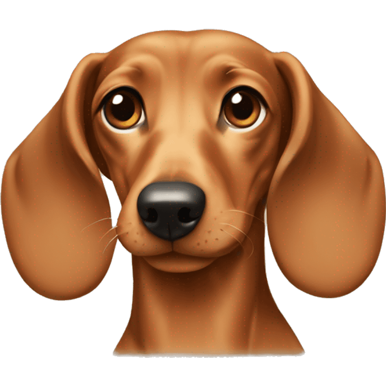 Light brown  Dachshund  emoji