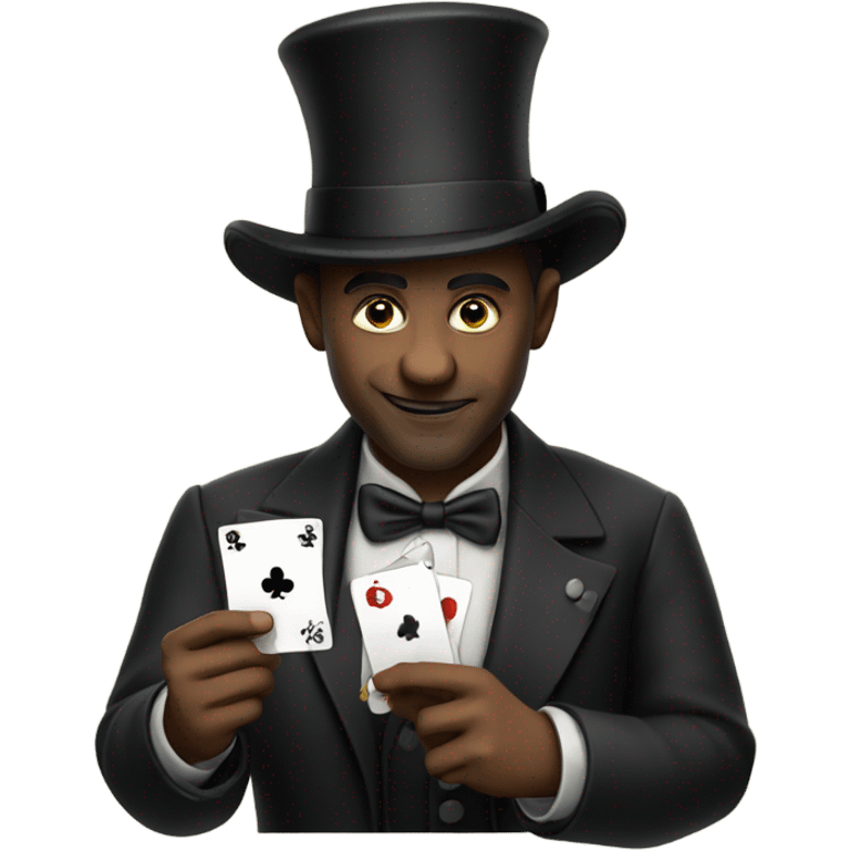 Magician with ace of clubs emoji