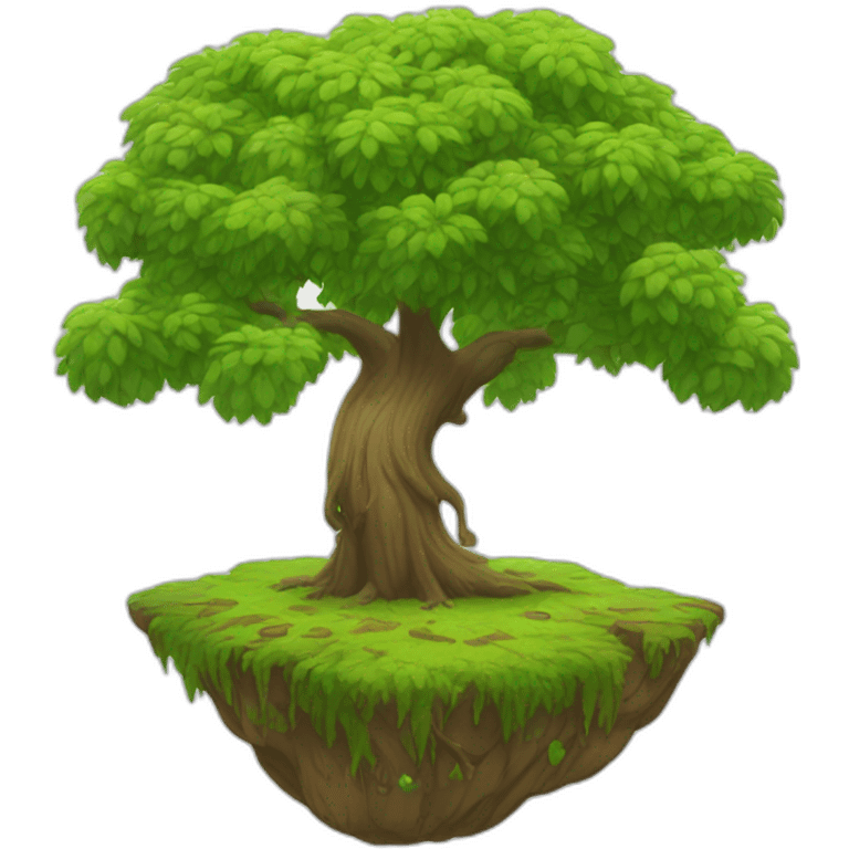 levitating tree emoji