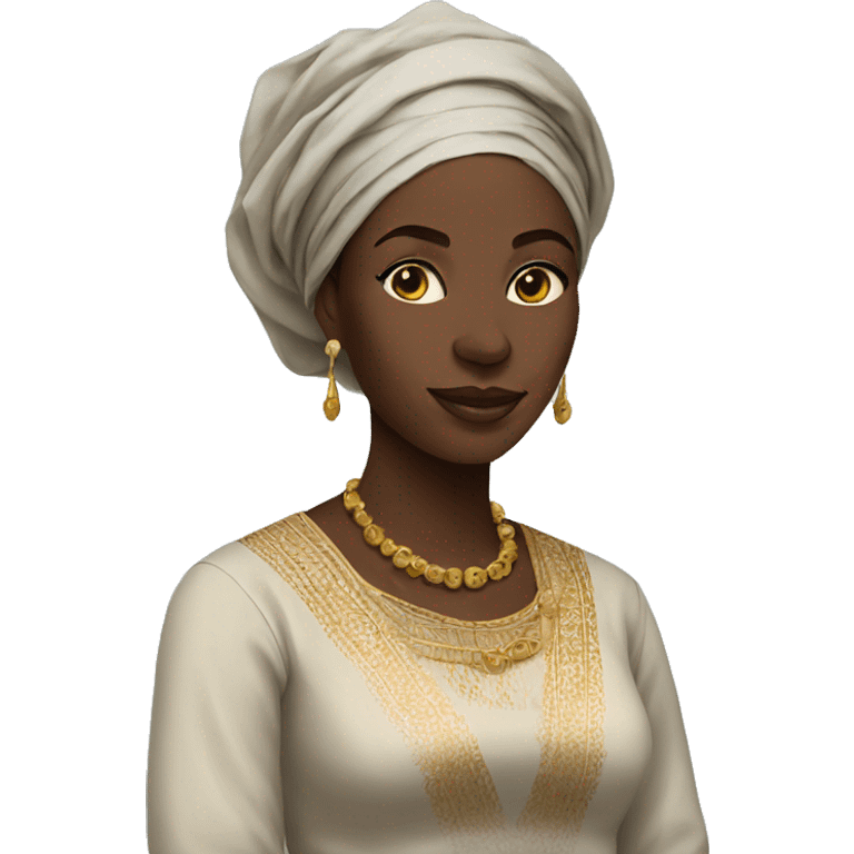 nigerian woman in traditional clothes emoji