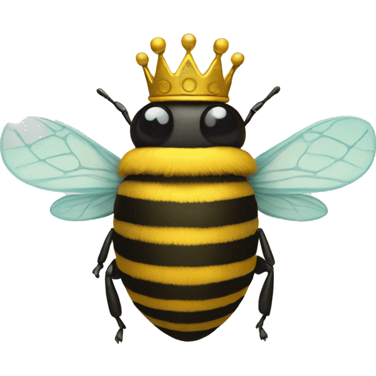 bumblebee wearing a crown emoji