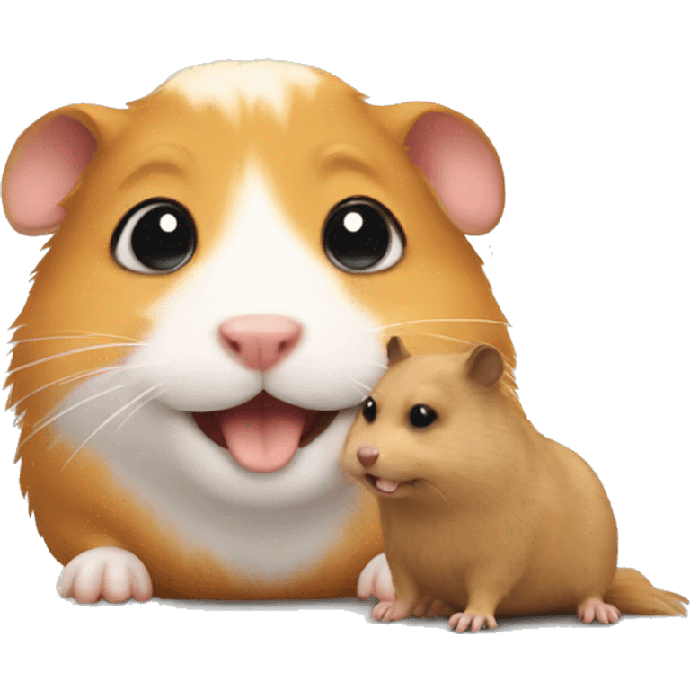 hamster with dog emoji