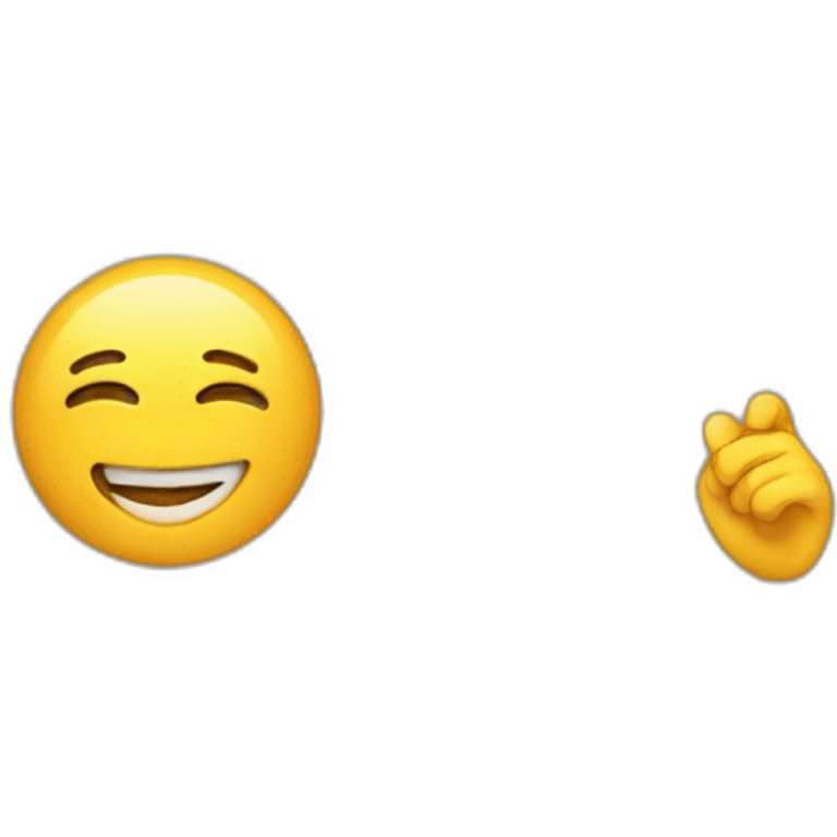 am trying to make you happy emoji