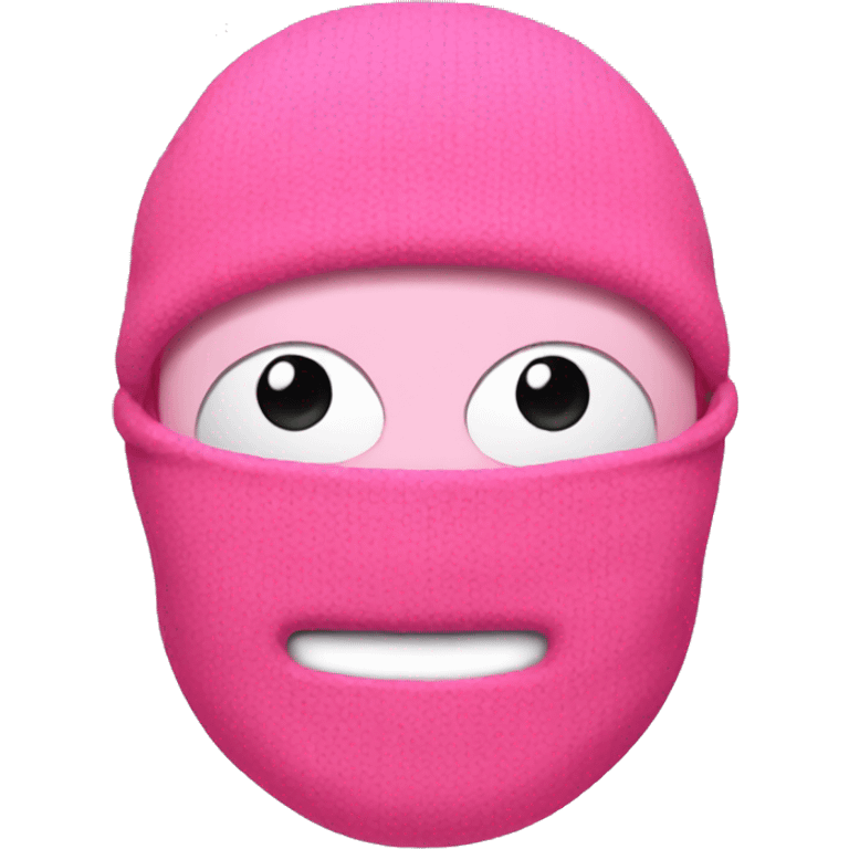 pink ski mask emoji