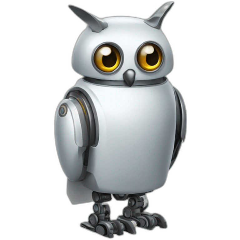 Hibou robot emoji